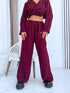 "BRUNETTE 10312" set - burgundy